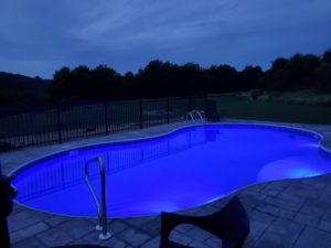 Pool With Colored Lights