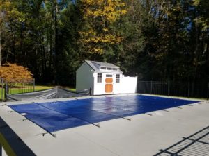 Covered Pool Next To The Forest